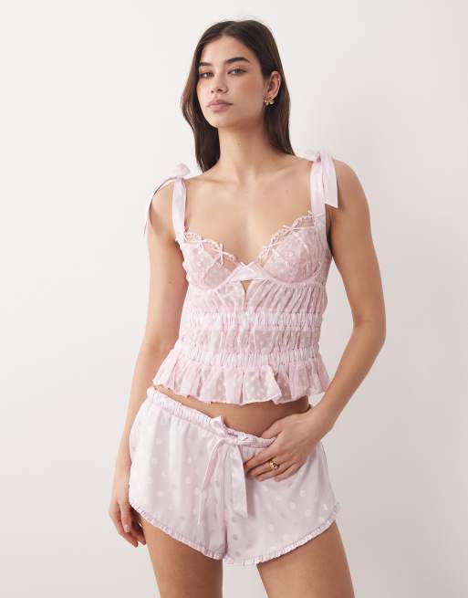 For Love & Lemons slotted hearts set in pink, 4 of 4