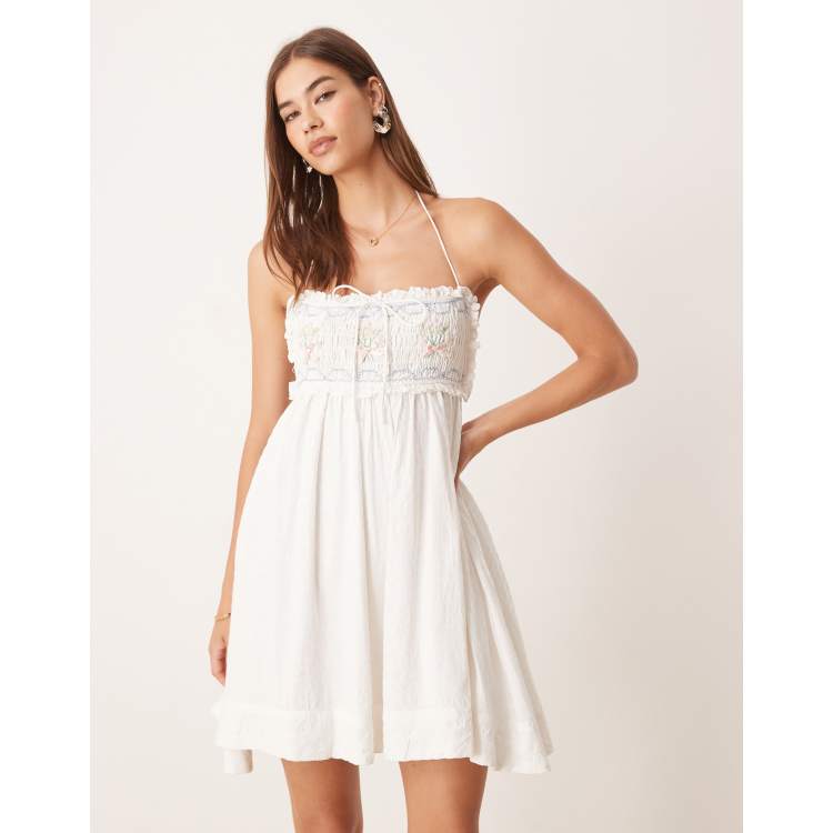 for love and lemons shirred mini dress For Love & Lemons