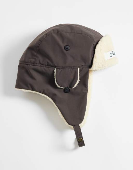 förbjuden aviator trapper-hatt i brun, 3 av 3