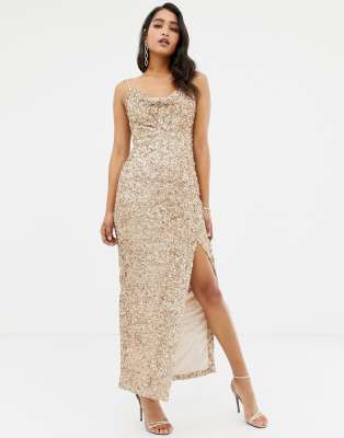 forever new allover sequin maxi gown