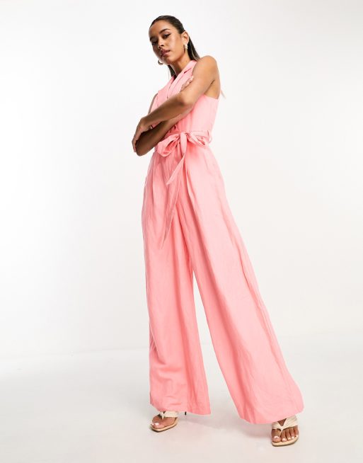 Pink store blazer jumpsuit