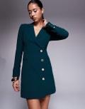 [Forever New] Forever New blazer mini dress in green moss 12 Green Moss