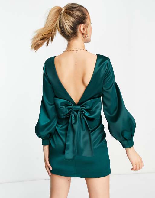 Green dress 2025 with bow