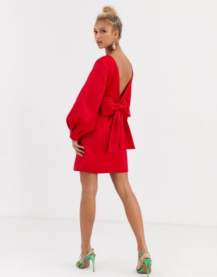 asos red dress mini