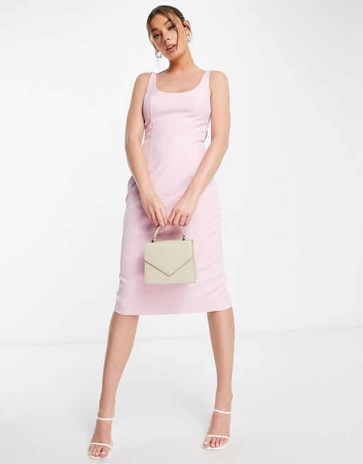 Alice Bow Back Mini Dress - Hot Pink