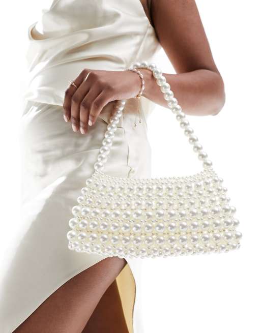 Ivory clutch discount bag new look