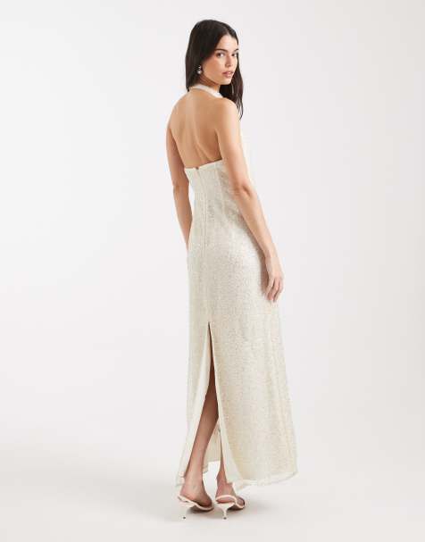 White Backless Dresses & Low Back White Dresses | ASOS