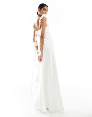 Forever New Bridal trailing rose maxi dress in ivory