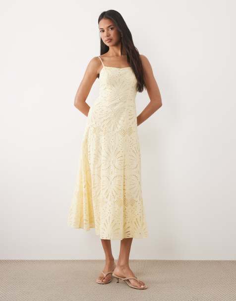 Yellow Midi Dresses | Yellow Midi Sundresses & More | ASOS