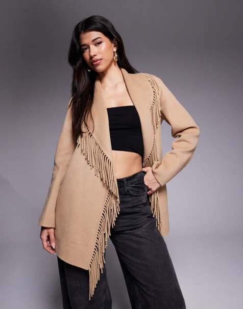 Forever New - Cappotto color cammello con grange in lana - view 1