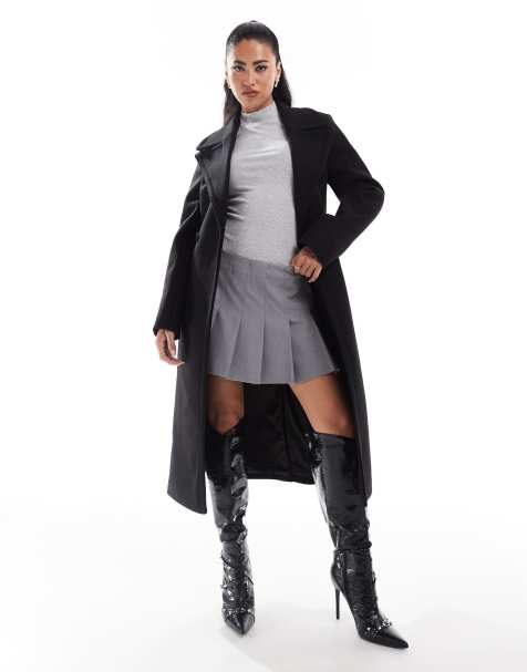 Forever New - Cappotto elegante avvolgente nero - view 1