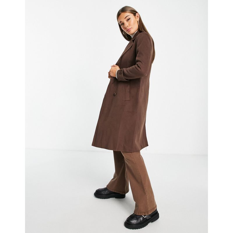 Cappotti Cappotti e Giacche Forever New - Cappotto elegante midi marrone cioccolato