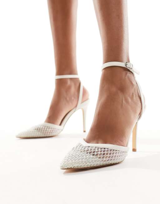 Forever New - Chaussures à talon bout pointu diamanté - Ivoire, 2 de 4
