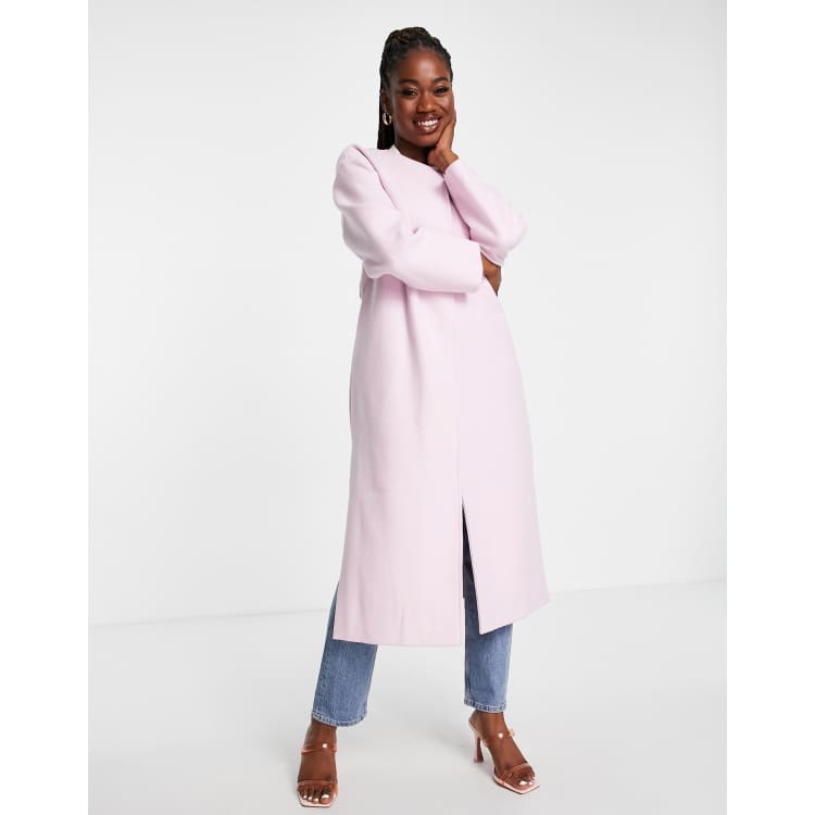 Asos pink outlet coat