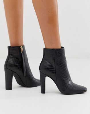 croc ankle boots