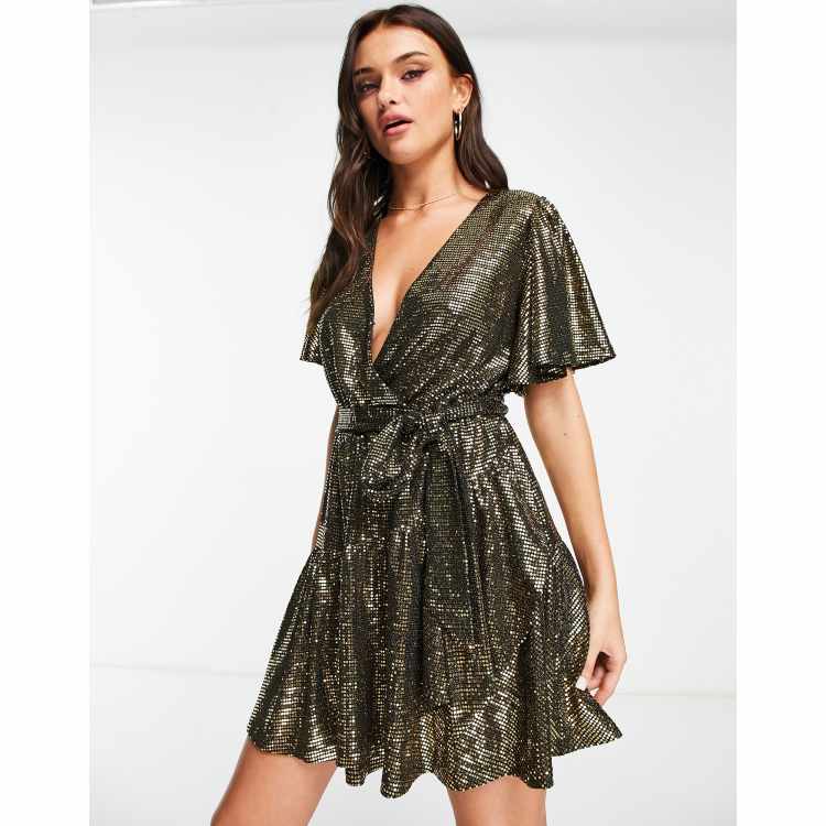 Forever new gold outlet dress