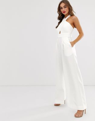 forever new jumpsuit white