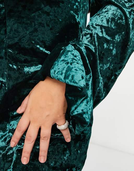 green emerald velvet dress Emerald Velvet Dress S/M