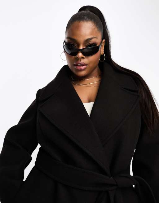 Women's plus store size wrap coats