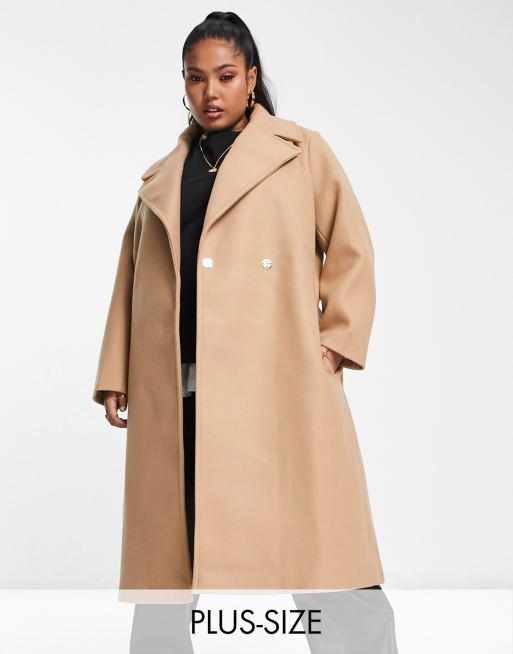 manteau croisé avec ceinture