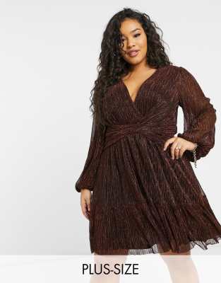 robe courte marron