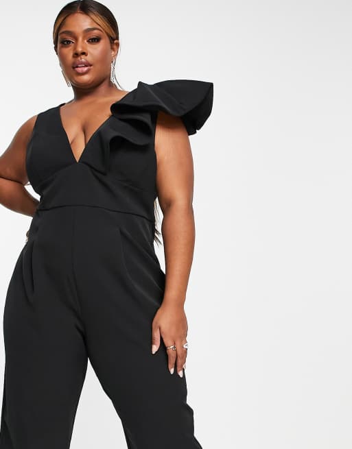 Black jumpsuit curve online