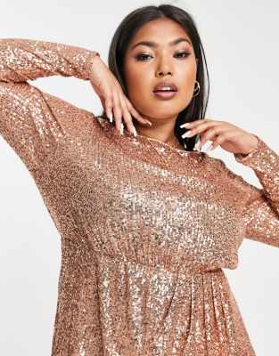 rose gold dress forever new