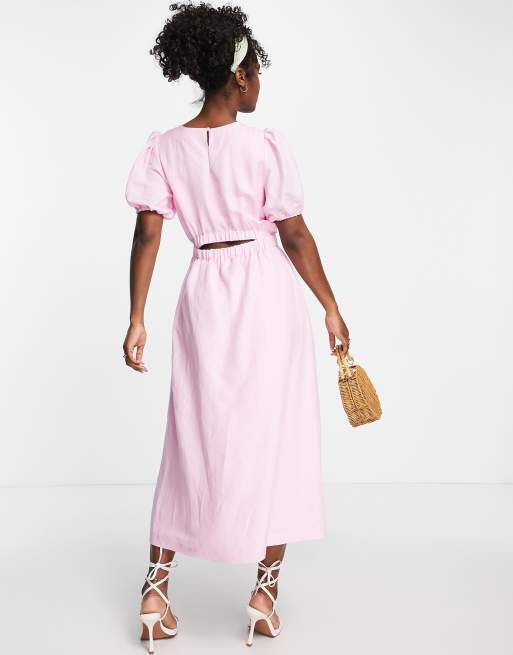 Baby pink smock outlet dress