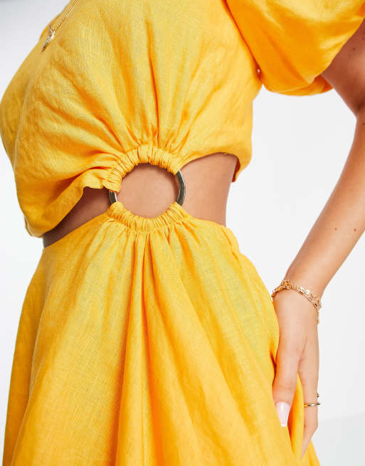 Forever new mustard outlet dress