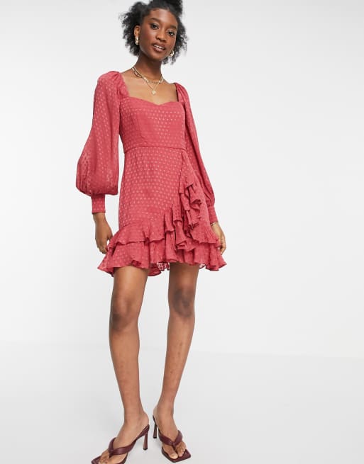 Dusty rose 2025 skater dress