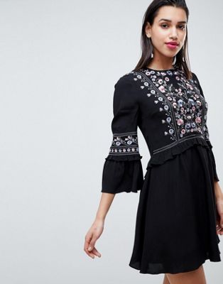 forever new embroidered dress