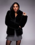 [Forever New] Forever New faux fur coat in black 8 Black