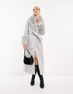 Forever new faux fur hot sale wrap