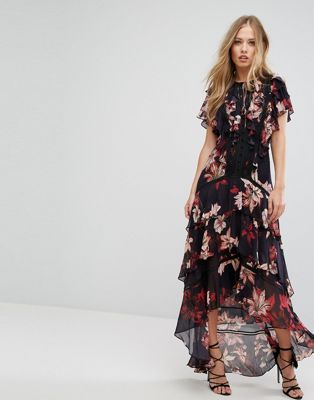 forever new floral tiered maxi dress