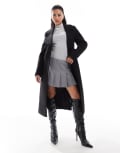 [Forever New] Forever New formal wrap coat in black-Neutral 10 BLACK