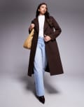 [Forever New] Forever New formal wrap coat in warm chocolate brown 16 Chocolate Brown