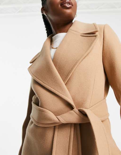 Belted wrap jacket sale