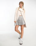 Forever New formal wrap short coat in cream-White