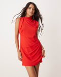 Forever New grown on drape mini dress in red