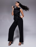 [Forever New] Forever New high neck jumpsuit in black 12 Black