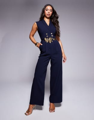 Forever New - Jumpsuit in Marineblau