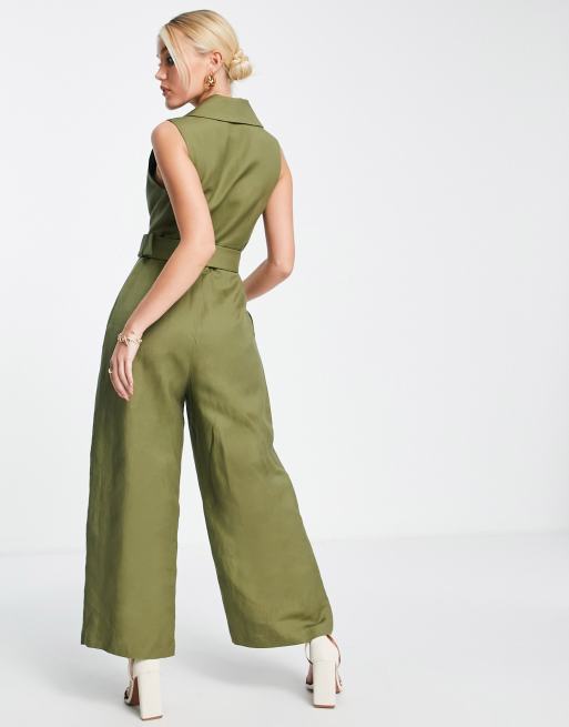 Olivgrüner jumpsuit cheap