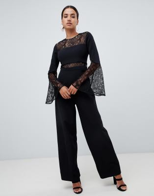 forever new black lace jumpsuit