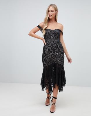 wrap around dress black