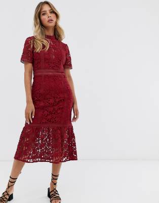 forever new lace midi dress