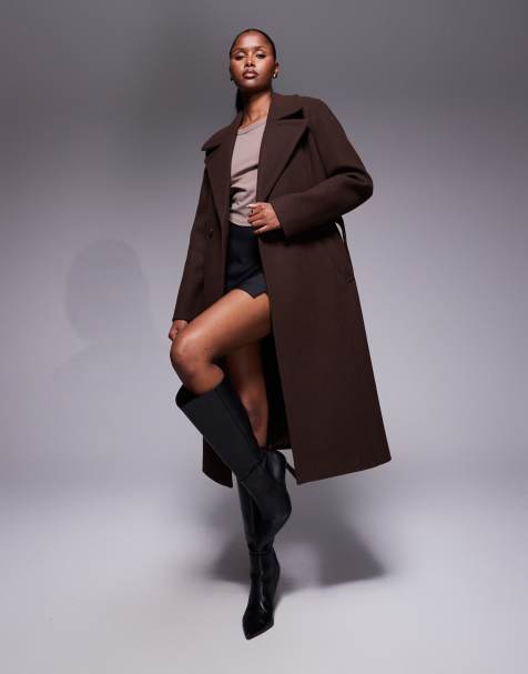 Forever New - Manteau croisé habillé - Noir chaud - view 1