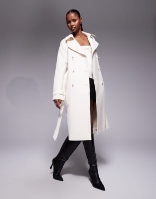 Forever New - Midi-Trenchcoat in Cremeweiß-Neutral
