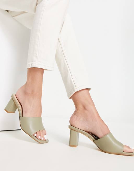 Forever New mule in sage green | ASOS