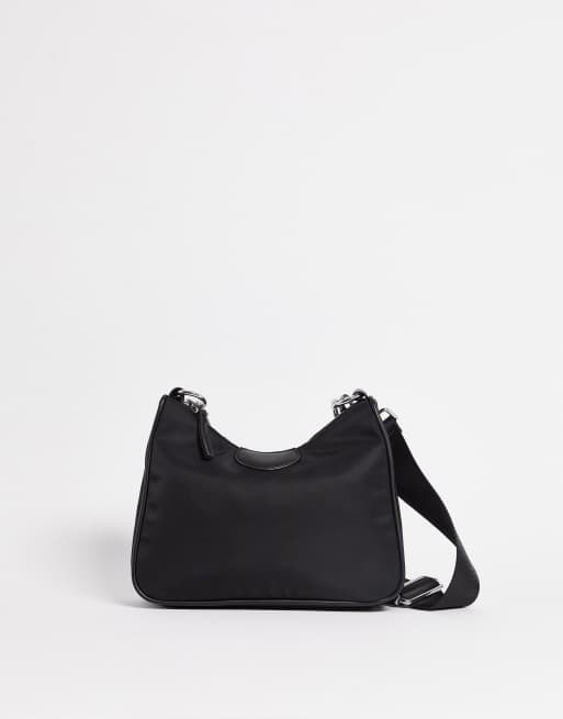 Forever New nylon 90s cross body bag in black ASOS