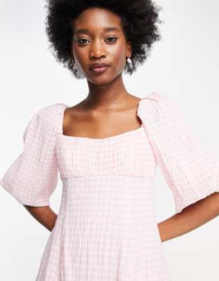 smocked ruched dress